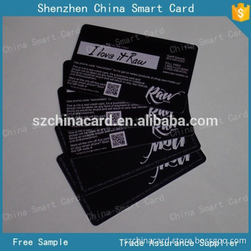 4C printing discount membership PVC card with serial barcode number